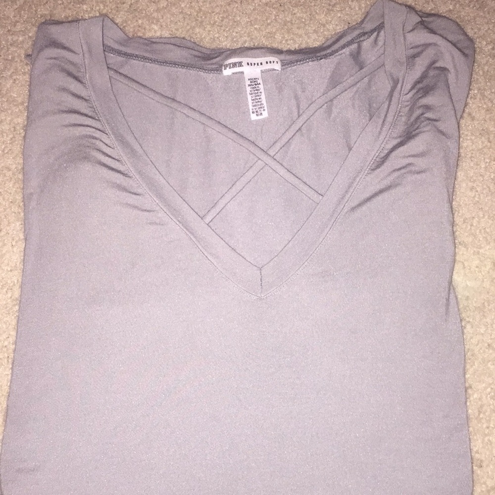 Grey shirt from pink